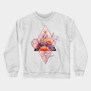 flowers geometry Crewneck Sweatshirt